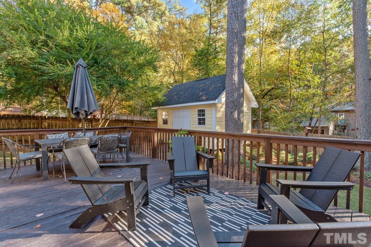 4309 Pleasant Grove Church Road Raleigh, NC 27613 - Photo 24 of 29 a view of a balcony with furniture