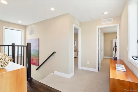 a view of a hallway with interior of the house