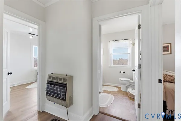 a room with furniture and a window