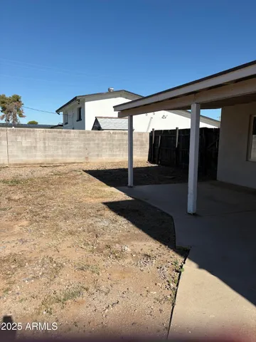 a view of a glass door