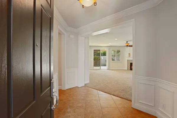 a view of an empty room