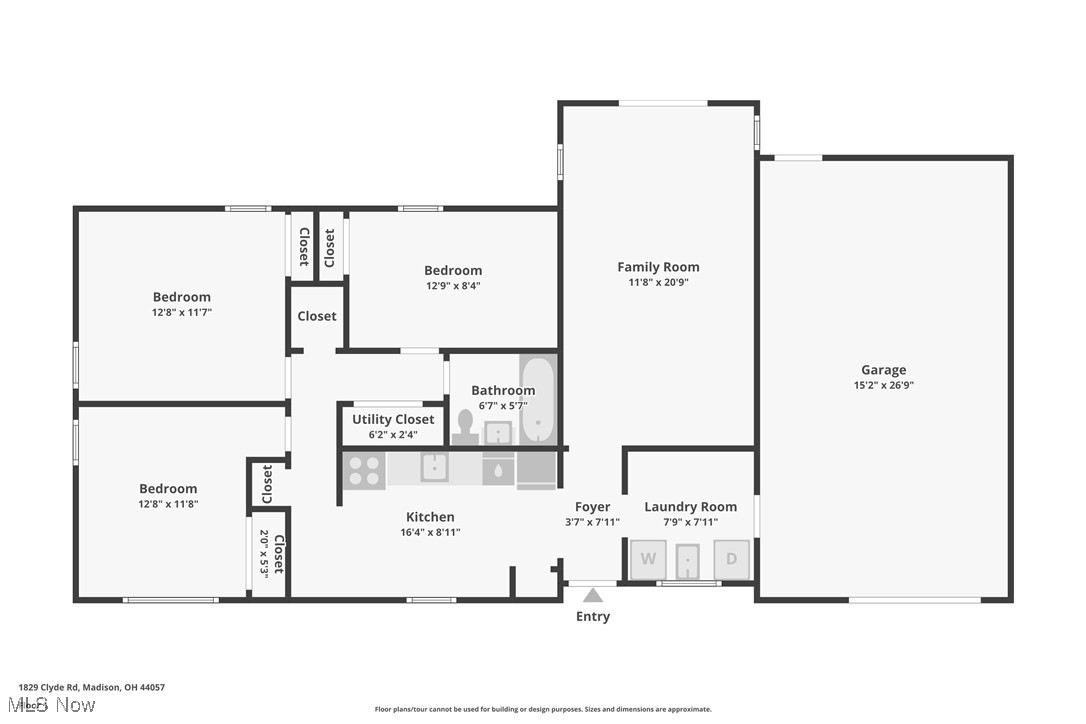 1829 Clyde Road Madison, OH 44057 - Photo 40 of 40 Floor plan