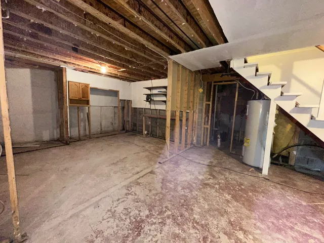 a view of storage and utility room