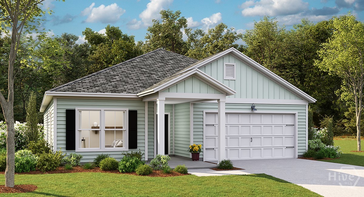 752 Blue Moon Crossing Pooler, GA 31322 - Photo 31 of 32 The Litchfield II Arbor Collection Q6 Front Elevation Photo. *Floor Plan Rendering for Reference Purposes Only. Does Not Depict Actual Home.