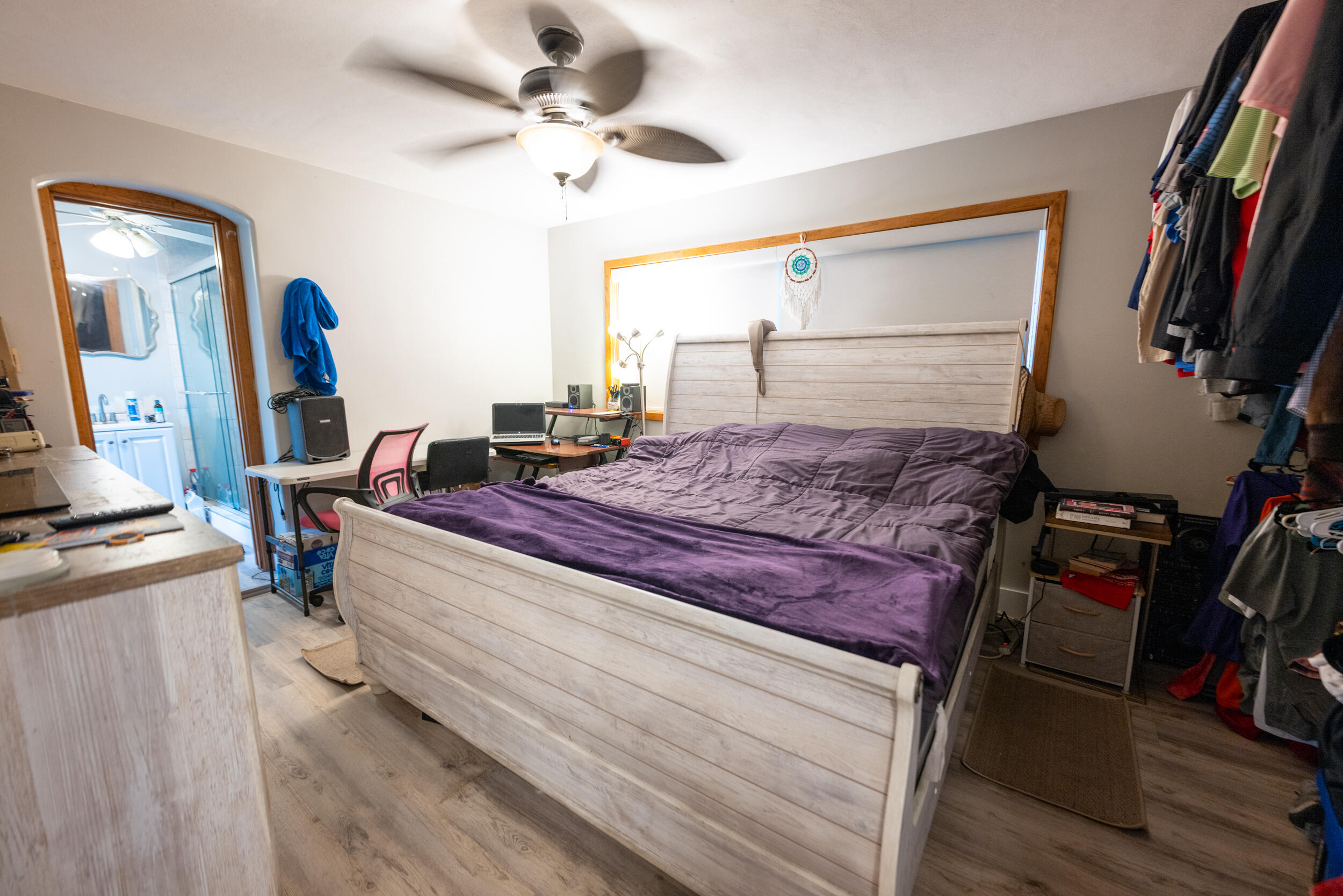 3001 Riviera Drive Key West, FL 33040 - Photo 13 of 17 a bedroom with a bed and a flat tv screen on the dresser