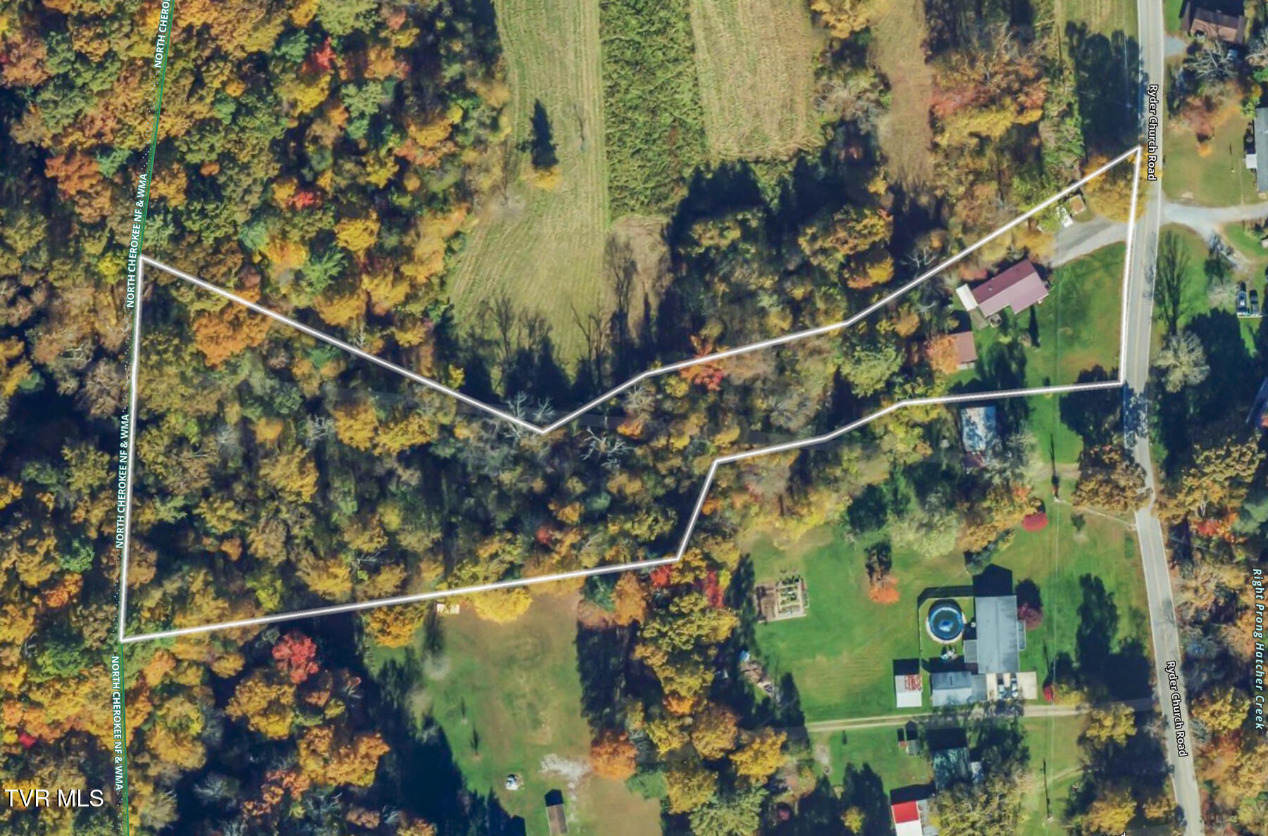 736 Ryder Church Road Bluff City, TN 37618 - Photo 29 of 29 OVERHEAD PLAT VIEW