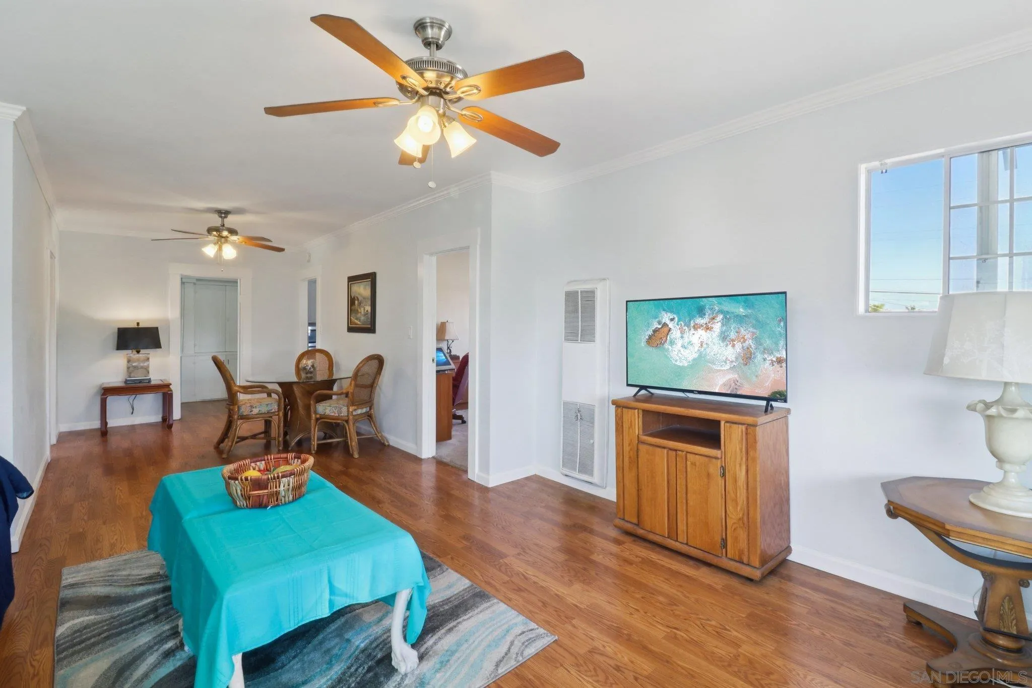 3509-11 32nd Street San Diego, CA 92104 - Photo 33 of 51 a living room with furniture and a wooden floor
