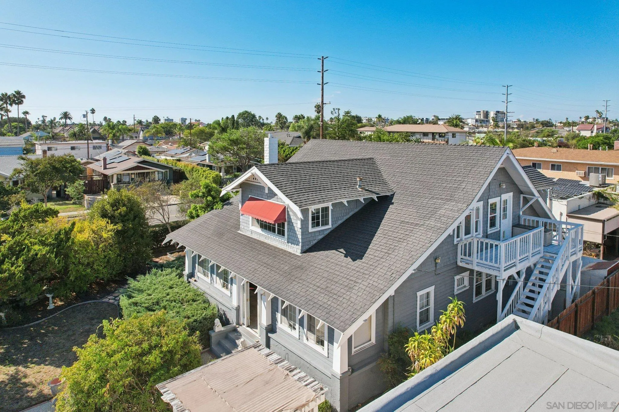 3509-11 32nd Street San Diego, CA 92104 - Photo 44 of 51 an aerial view of a house with a garden