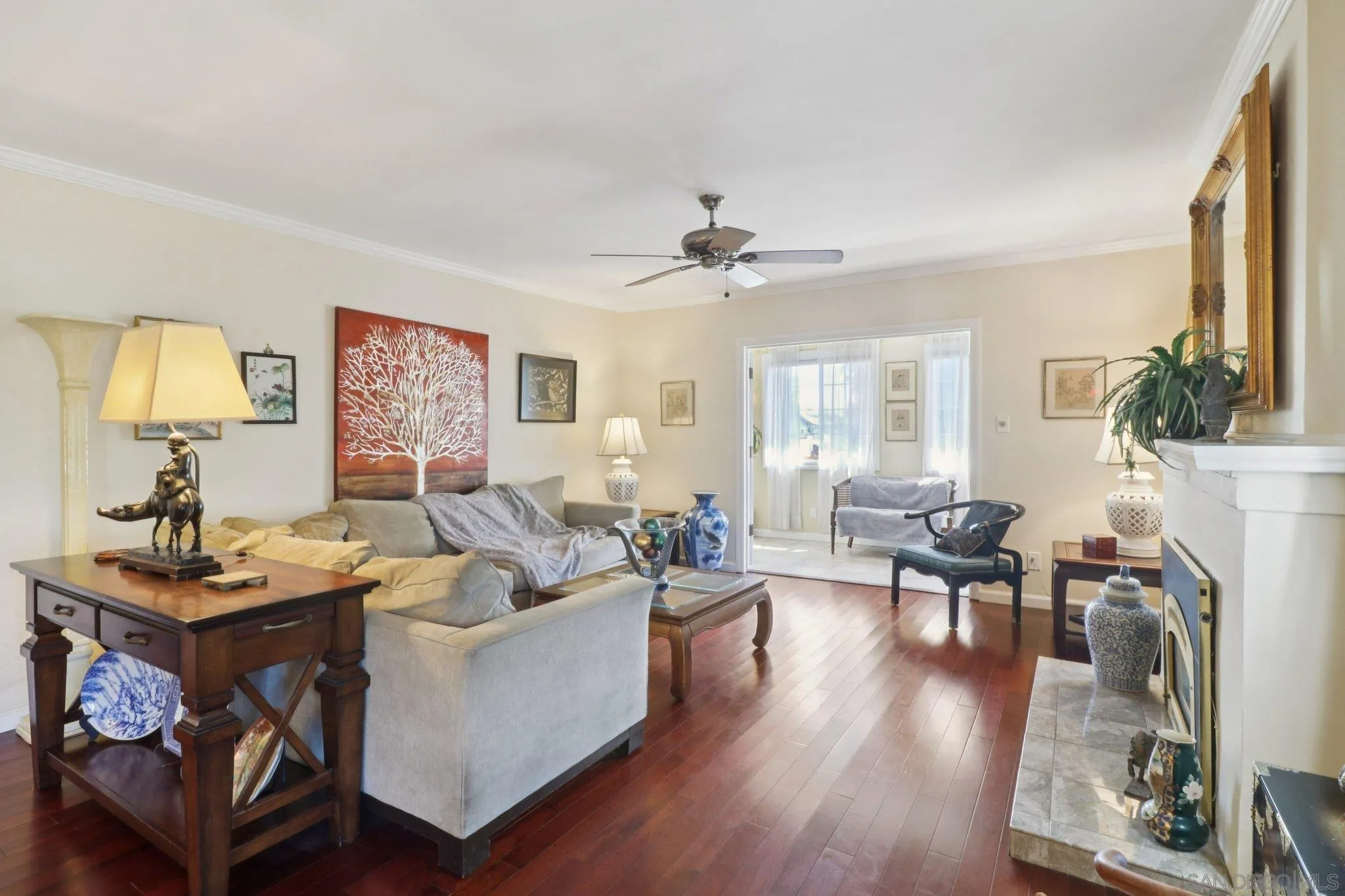 3509-11 32nd Street San Diego, CA 92104 - Photo 6 of 51 a living room with furniture and a fireplace