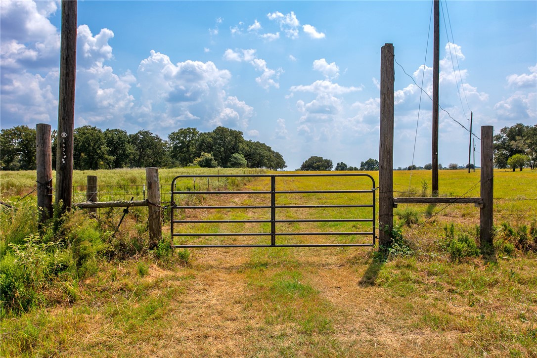 Gate with a view of countryside