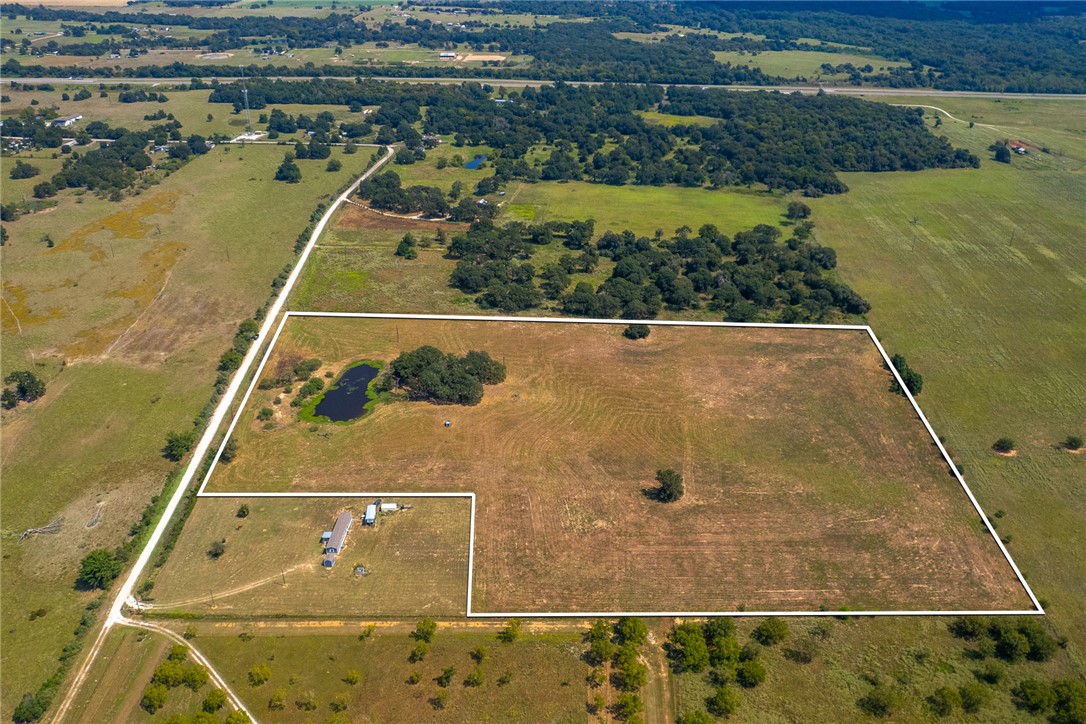 11733 Winstead Lane Calvert, TX 77837 - Photo 12 of 26 Overview of rural landscape featuring property boundaries highlighted