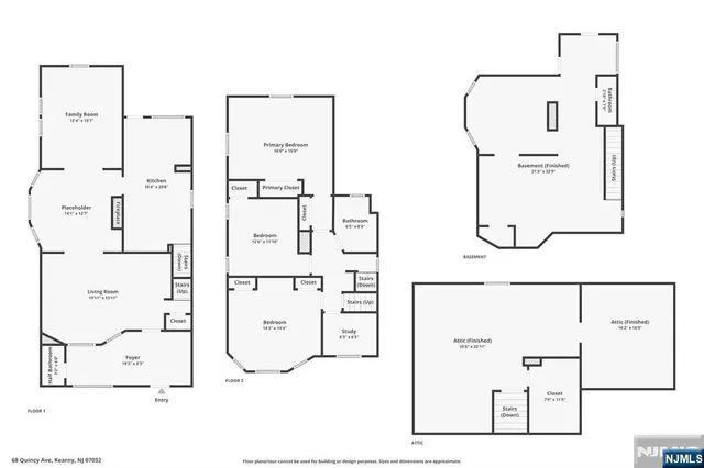 $649,000 | 68 Quincy Avenue, Kearny, NJ 07032