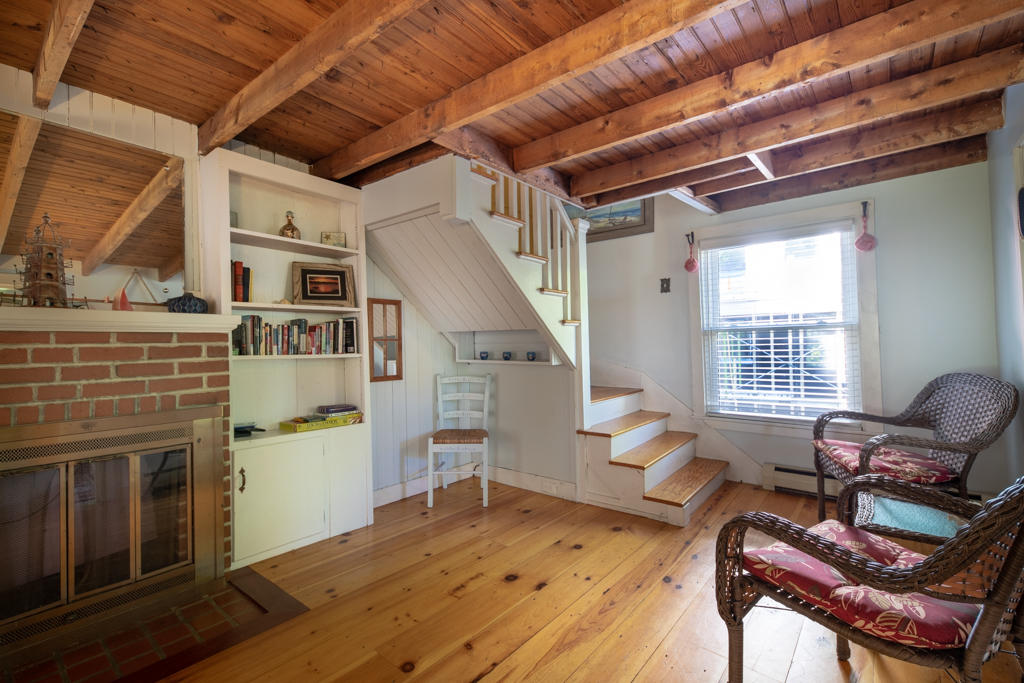 76 Ledgewood Road Portland, ME 04108 - Photo 6 of 21 Wood floors, built ins, side to side LR