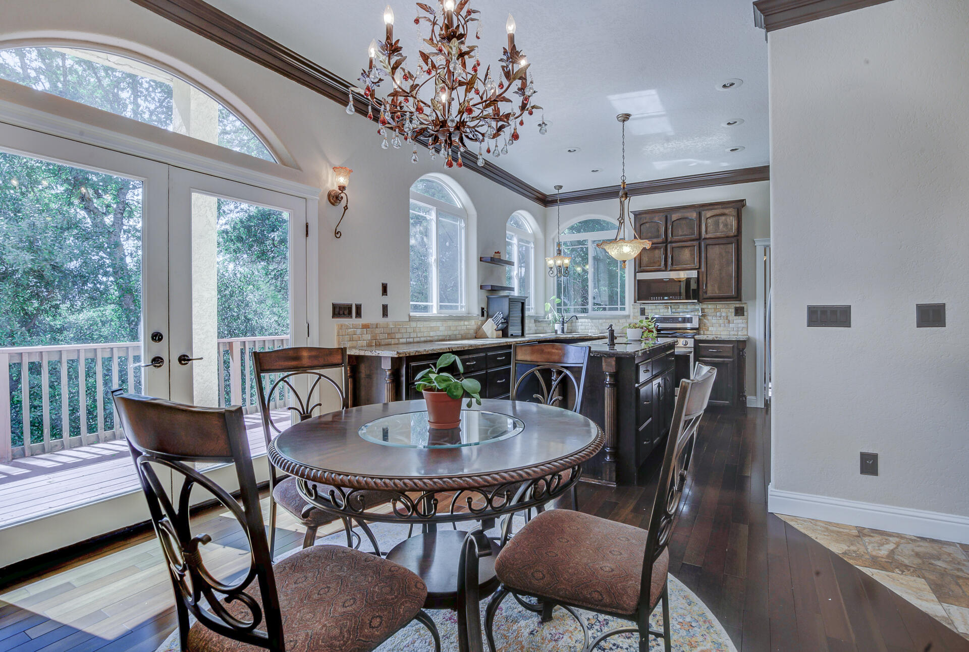 5146 Surrey Drive Redding, CA 96002 - Photo 13 of 57 a view of a dining room with furniture window and outside view