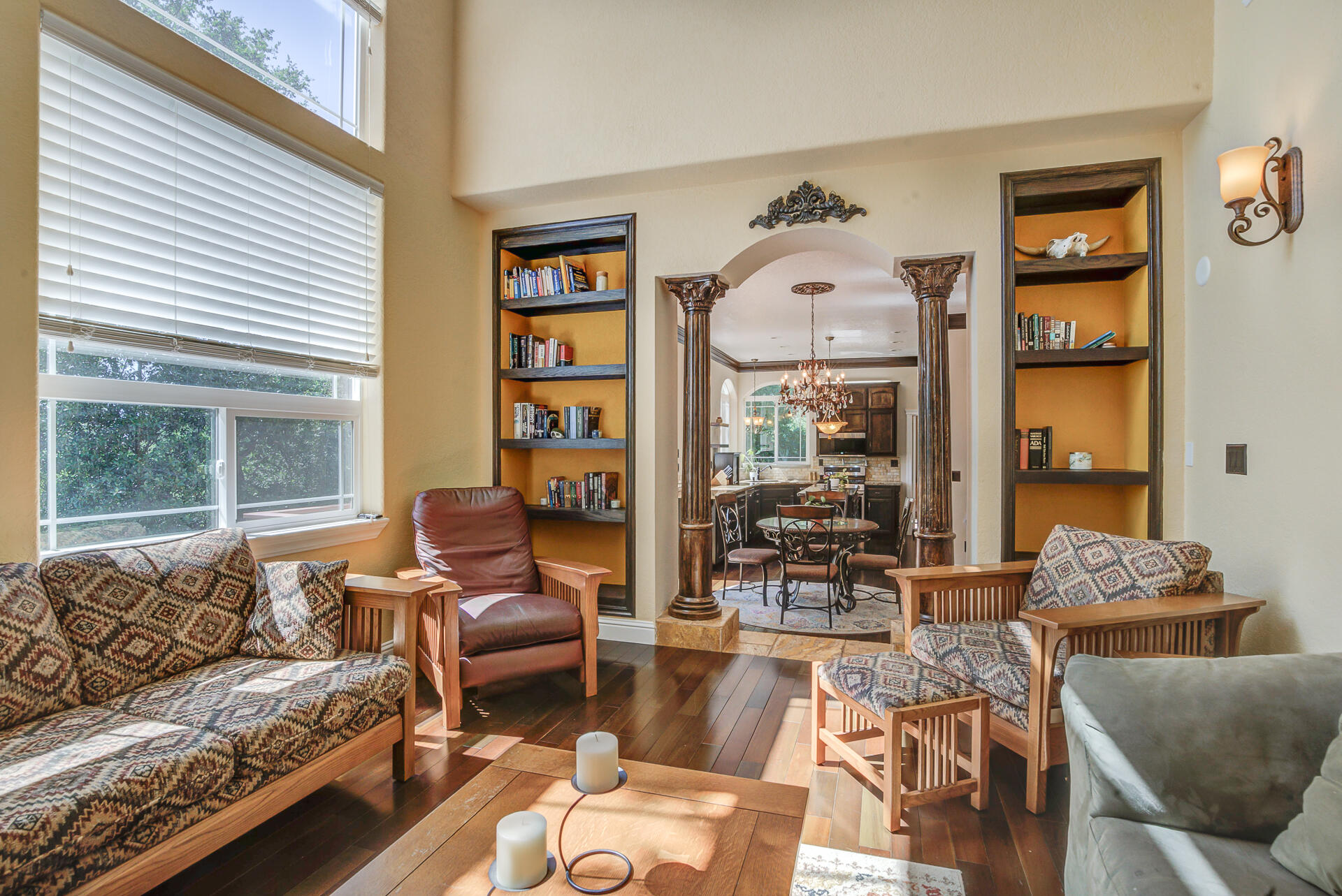 5146 Surrey Drive Redding, CA 96002 - Photo 25 of 57 a living room with furniture or couch and a large window