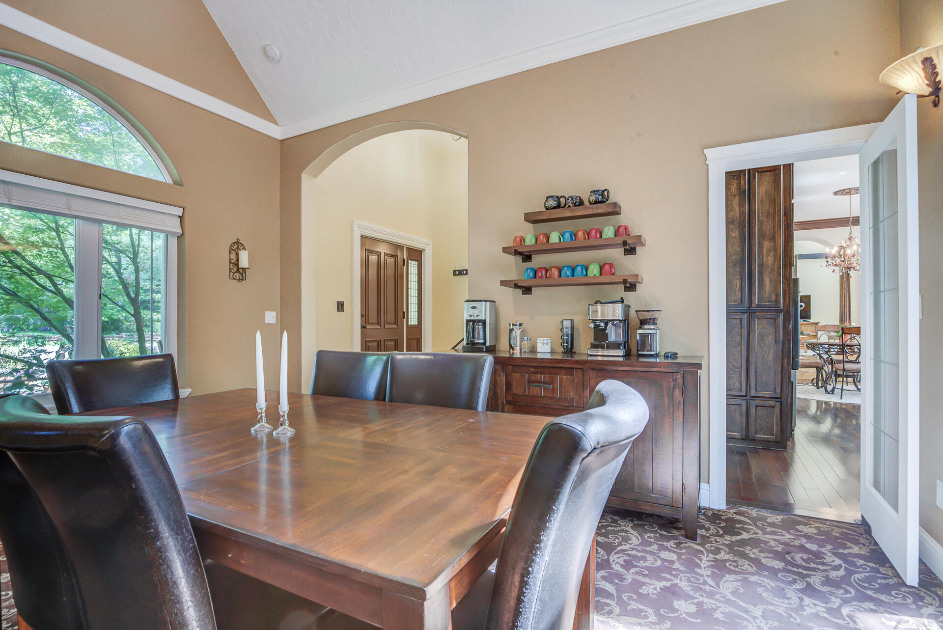 5146 Surrey Drive Redding, CA 96002 - Photo 4 of 57 a dining room with furniture and wooden floor
