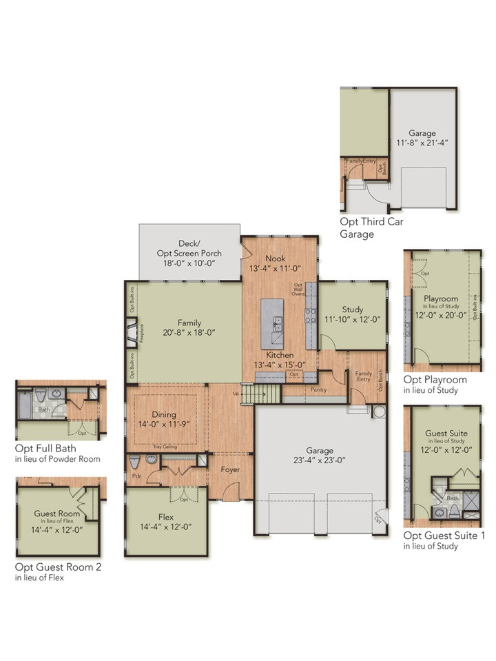 3024 Freeman Farm Way Rolesville, NC 27571 - Photo 3 of 3 1st Floor Plan