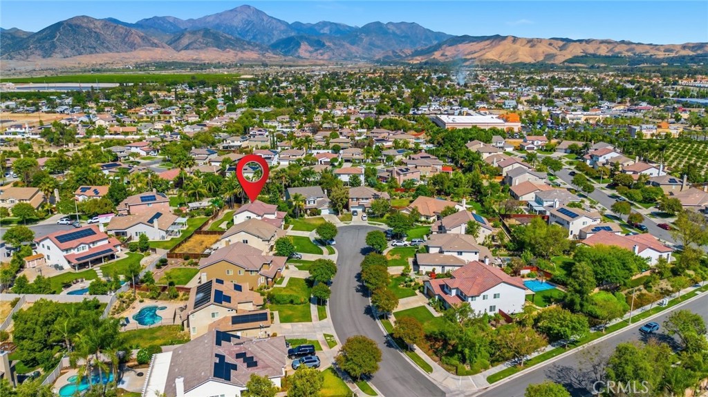1663 Naranjo Court Redlands, CA 92374 - Photo 54 of 59 an aerial view of residential houses with outdoor space and street view