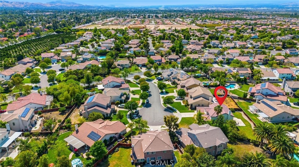 1663 Naranjo Court Redlands, CA 92374 - Photo 57 of 59 an aerial view of residential houses with outdoor space and trees