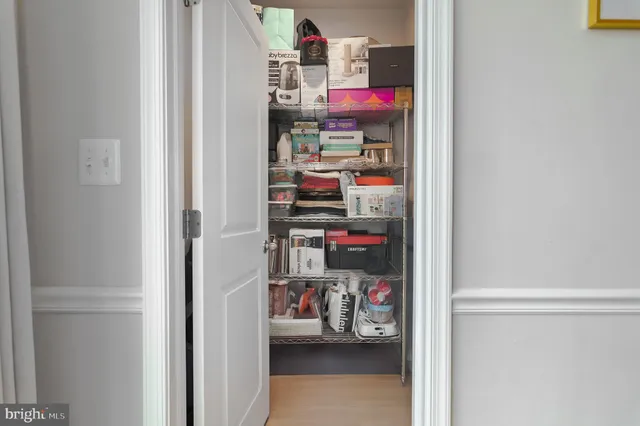 a view of storage and utility room