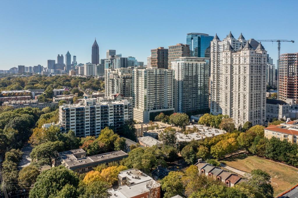 259 14th Street Northeast, Unit B103 Atlanta, GA 30309 - Photo 26 of 33 a view of city with tall buildings