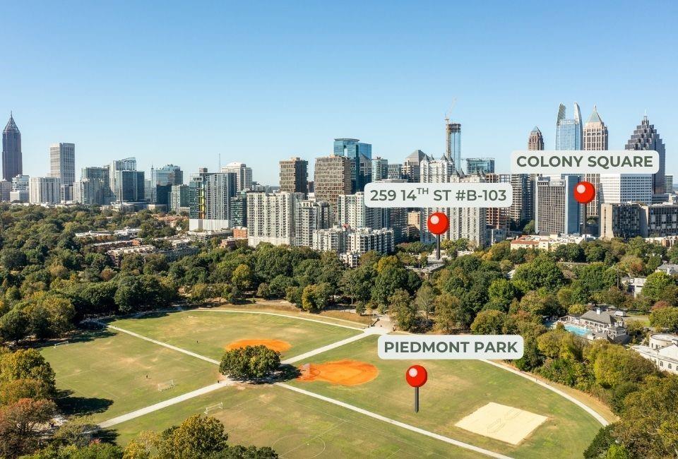 259 14th Street Northeast, Unit B103 Atlanta, GA 30309 - Photo 30 of 33 a view of city