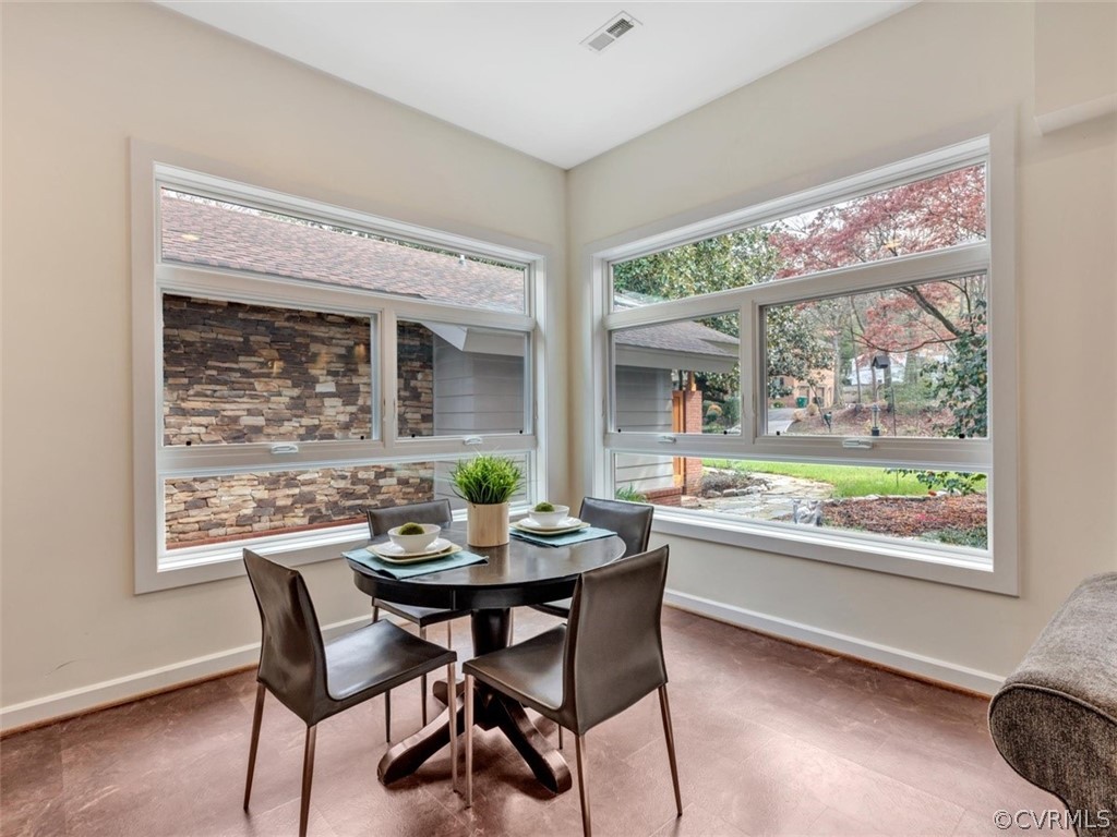 8010 Thom Road Henrico, VA 23229 - Photo 20 of 50 a dining room with furniture window and outside view