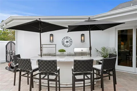 a table and chairs in a kitchen