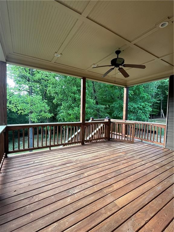 348 Hidden Trail Pendergrass, GA 30567 - Photo 32 of 40 a view of a wooden deck