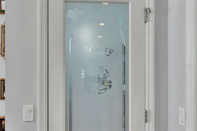 a room with storage and utility