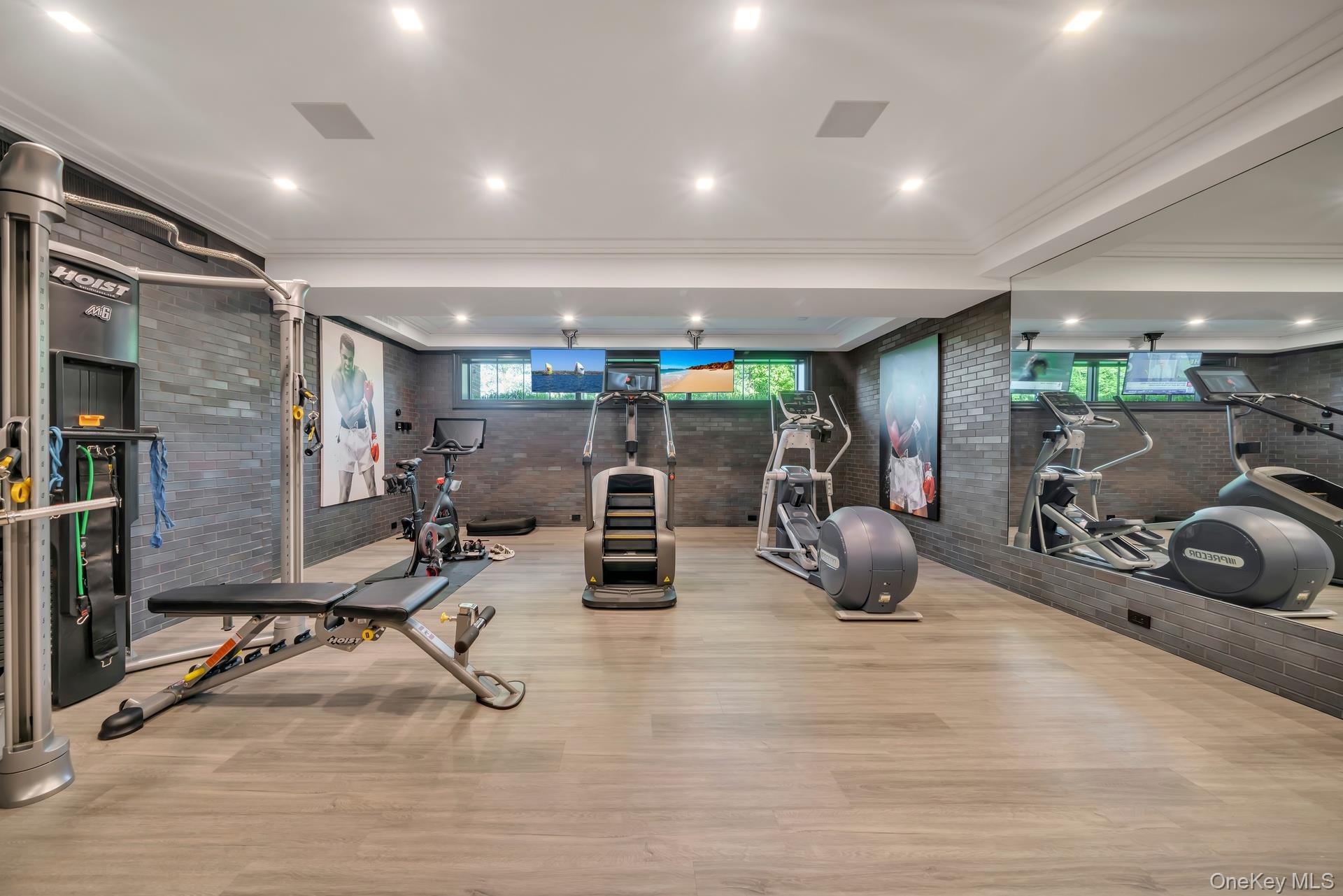 64 Cushman Road Scarsdale, NY 10583 - Photo 25 of 32 a view of a room with gym equipment
