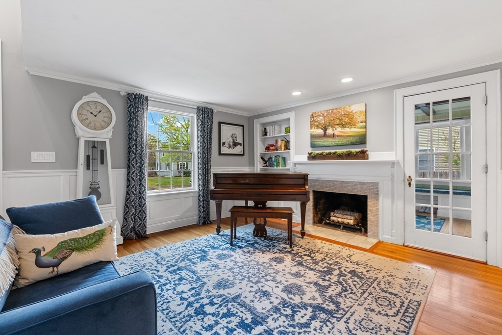 6 Craft Road Natick, MA 01760 - Photo 4 of 42 a living room with furniture and a fireplace