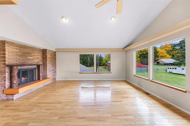 a bathroom with a sink vanity and a mirror