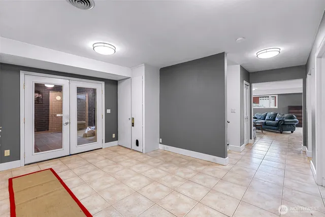 a view of an empty room