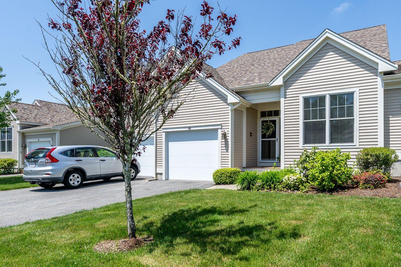 a house view with a garden space