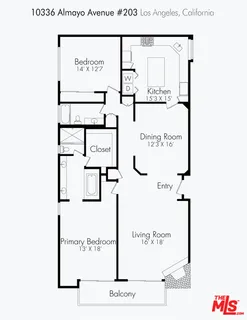 $1,089,000 | 10336 Almayo Avenue, Unit 203, Los Angeles, CA 90064