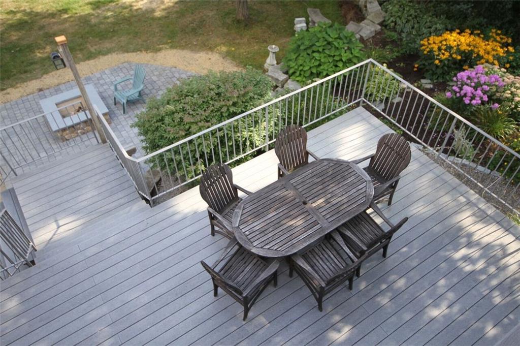83 Goose Rocks Road Kennebunkport, ME 04046 - Photo 20 of 32 Looking Down at Deck/Fire Pit