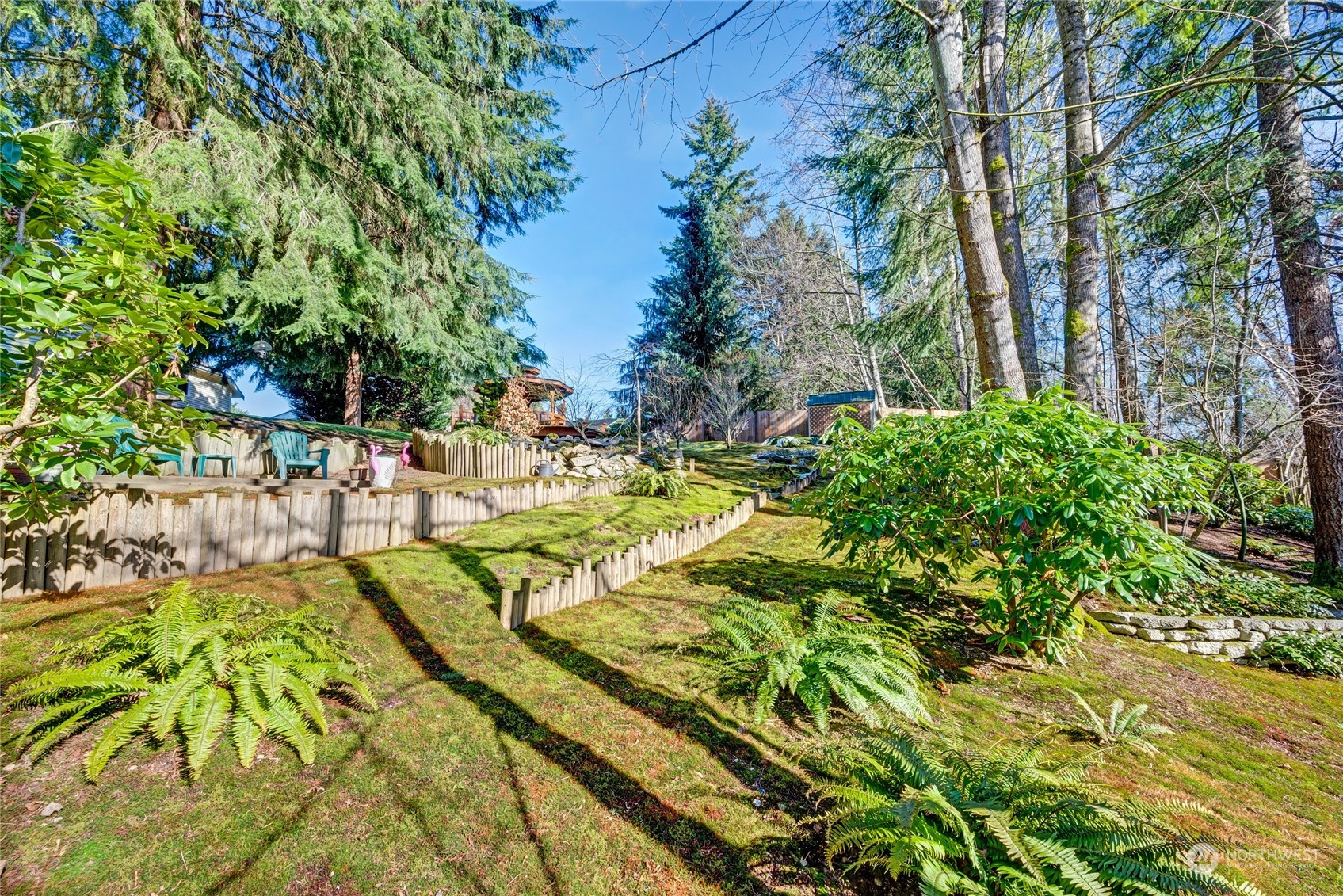 2914 184th Place Southeast Bothell, WA 98012 - Photo 30 of 40 a view of swimming pool with lawn chairs and plants