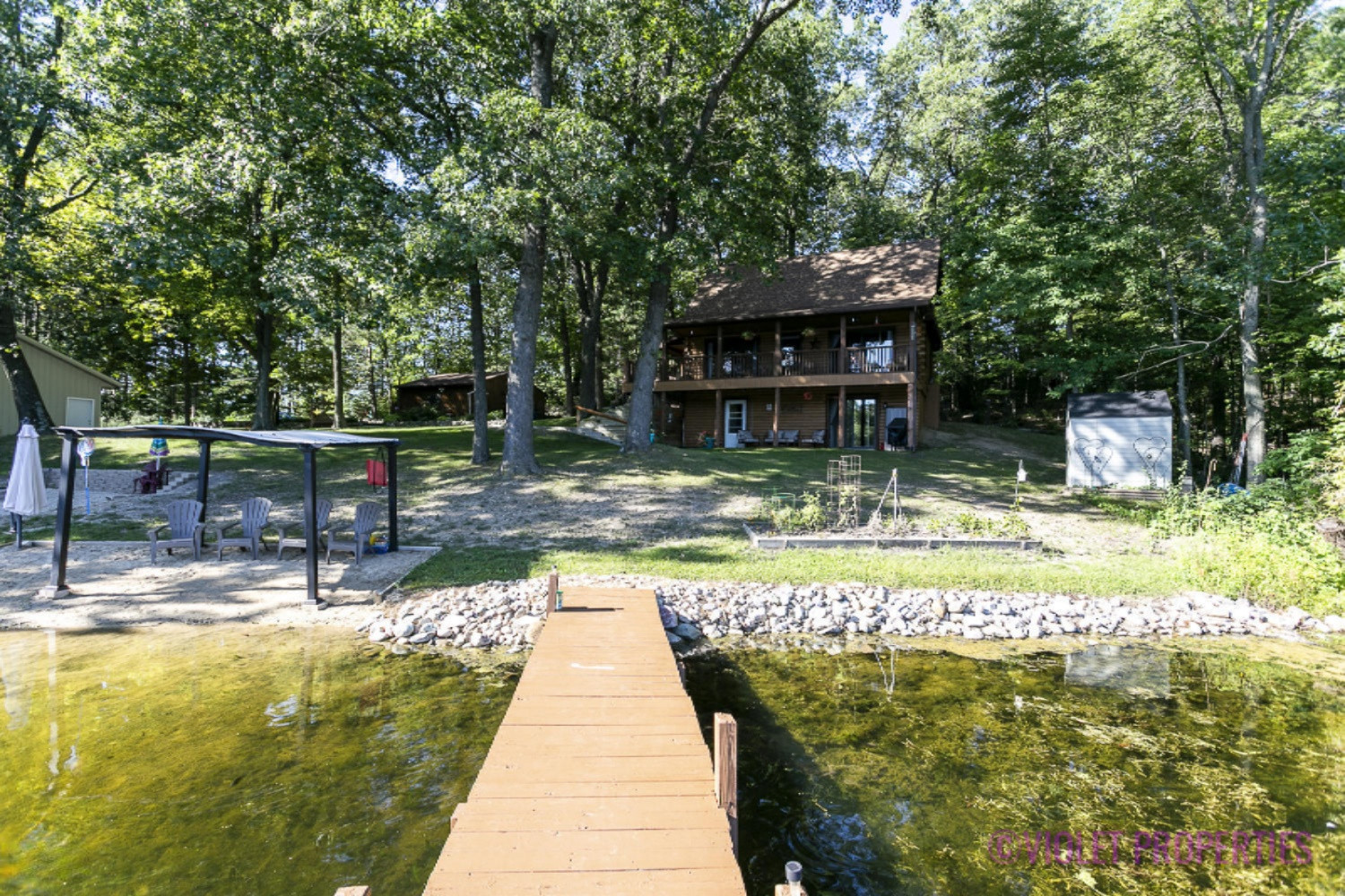 7847 Marsh Road Plainwell, MI 49080 - Photo 19 of 45 Lake Front Log Home For Sale 2 Acres