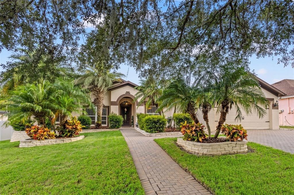 12850 Raysbrook Drive Riverview, FL 33569 - Photo 1 of 1 a view of a garden with palm trees