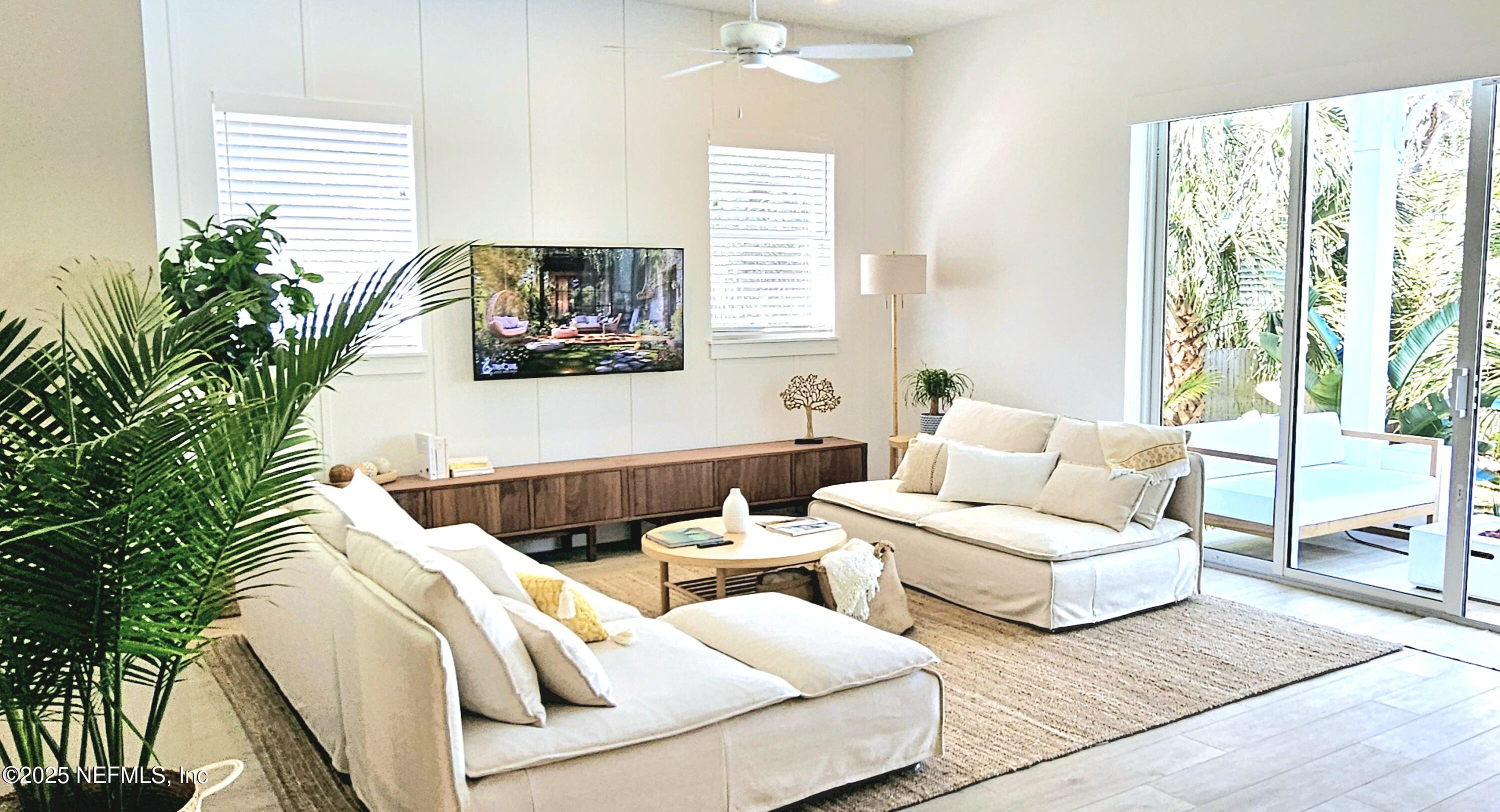 168 Surfside Avenue St. Augustine, FL 32084 - Photo 6 of 28 a living room with furniture and a large window