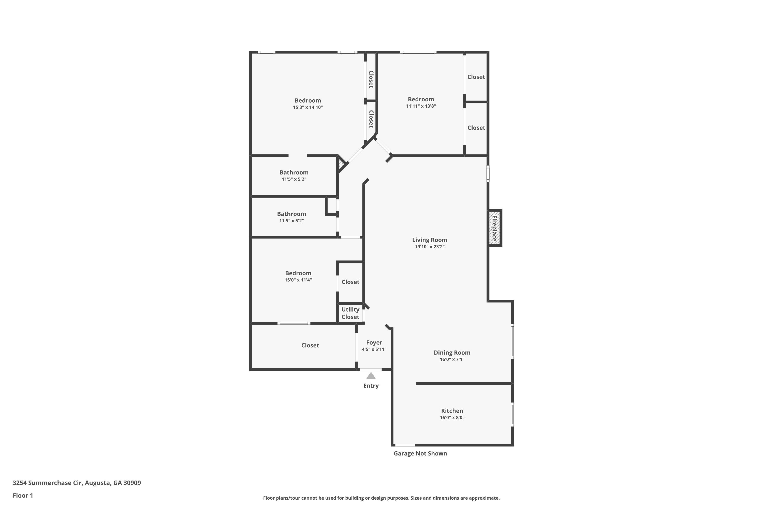3254 Summerchase Circle Augusta, GA 30909 - Photo 20 of 20 Floor Plan!