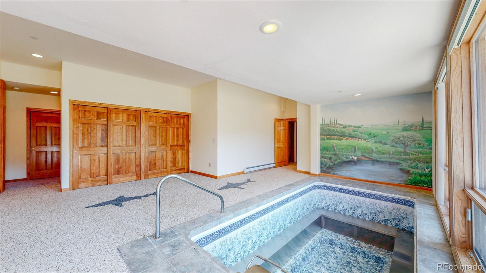153 Ski Road East Allenspark, CO 80510 - Photo 38 of 40 a view of front door with furniture and a window