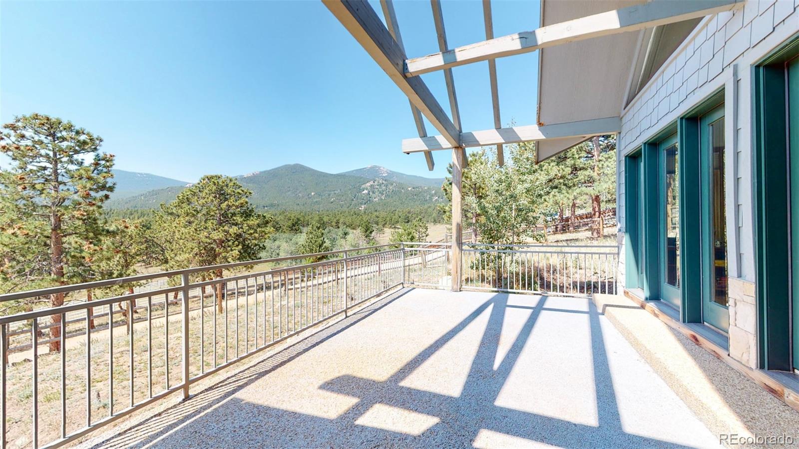 153 Ski Road East Allenspark, CO 80510 - Photo 6 of 40 a view of a city from a balcony