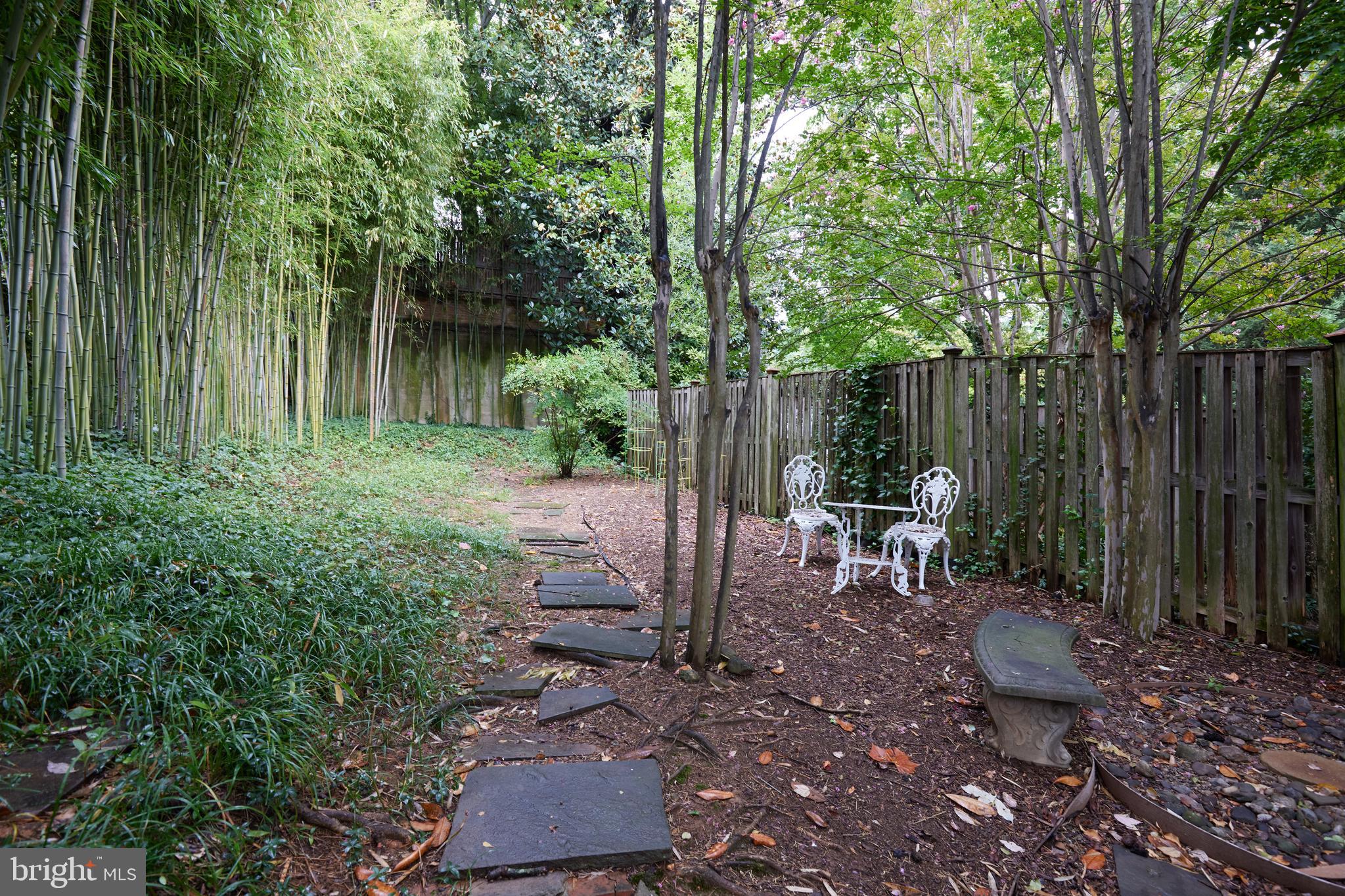 3057 Q Street Northwest Washington, DC 20007 - Photo 37 of 52 Rear Deep Garden
