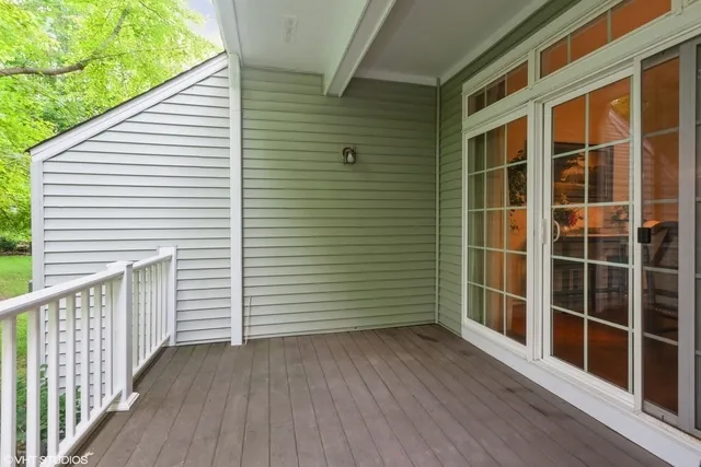 a view of a house with a deck