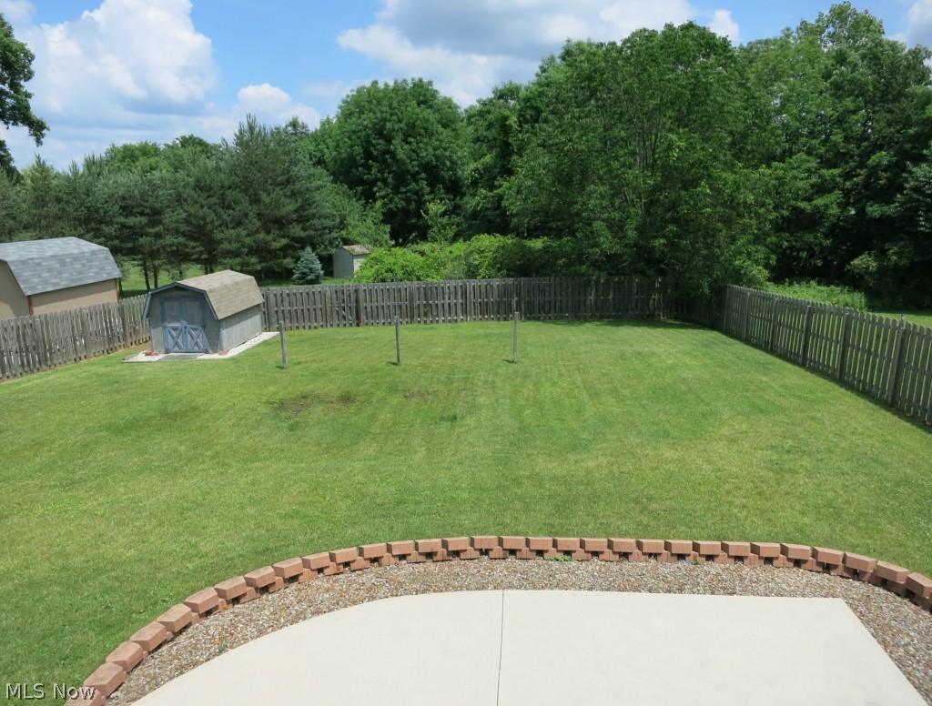 1096 Wadsworth Road Medina, OH 44256 - Photo 17 of 20 Backyard - view from the deck. Fully fenced backyard w/wooden privacy fence