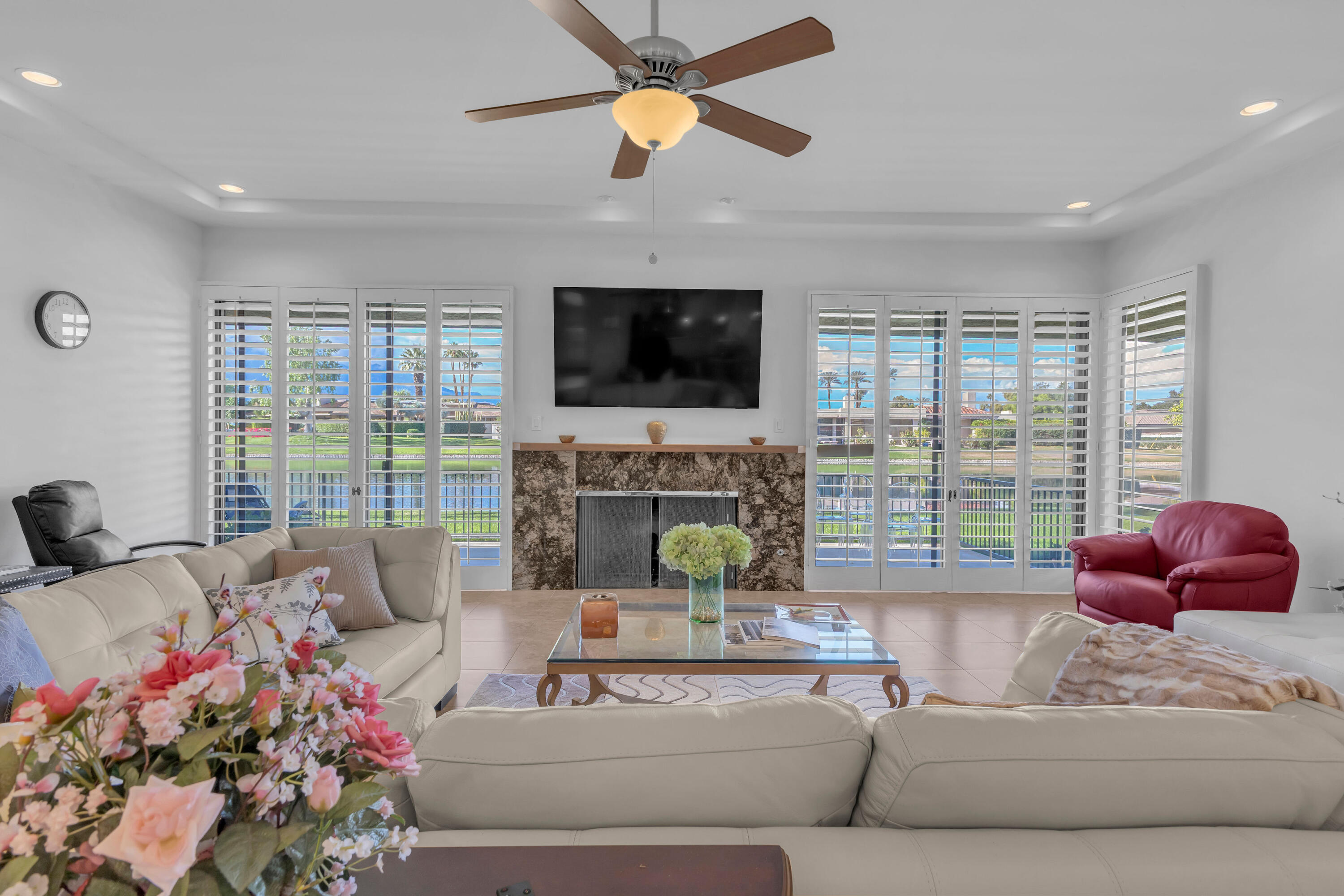 10 Colgate Drive Rancho Mirage, CA 92270 - Photo 6 of 49 a living room with furniture and a flat screen tv