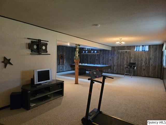 704 Orchard Lane Carthage, IL 62321 - Photo 22 of 36 a living room with furniture a flat screen tv and a fireplace