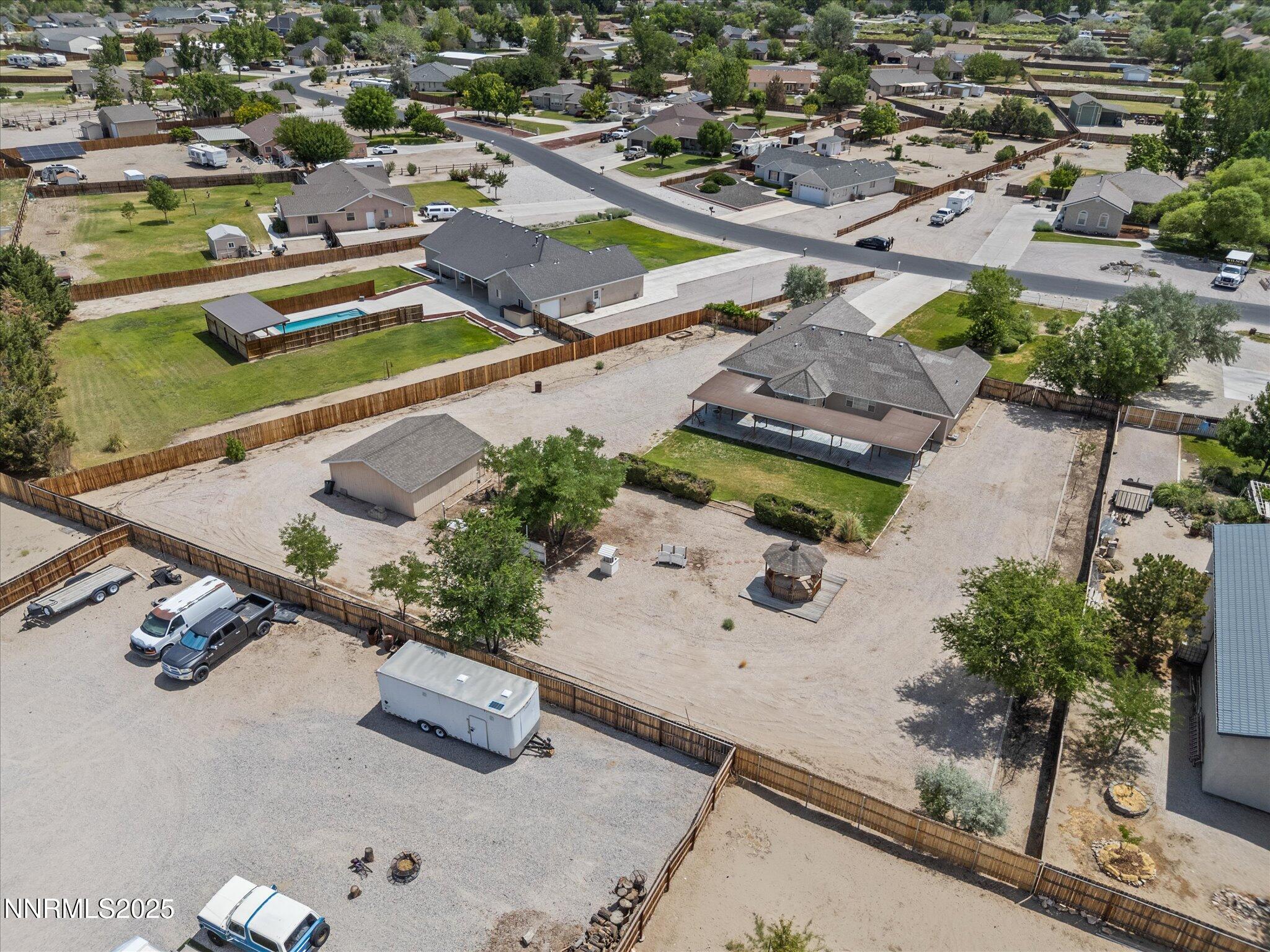 696 Sunrise Terrace Fallon, NV 89406 - Photo 57 of 65 an aerial view of a residential houses with outdoor space